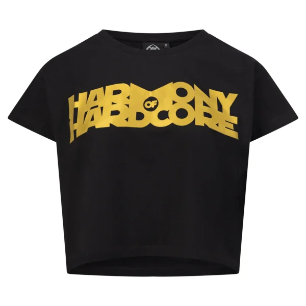 CROPPED T-SHIRT ESSENTIAL GOLD - WOMAN